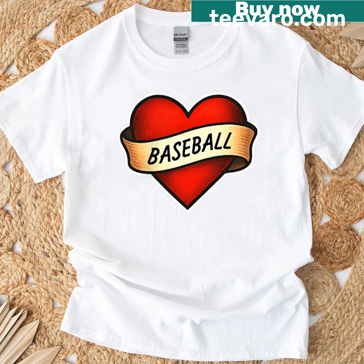 Kids T-shirt celebrating baseball with playful graphics — on a men's t-shirt