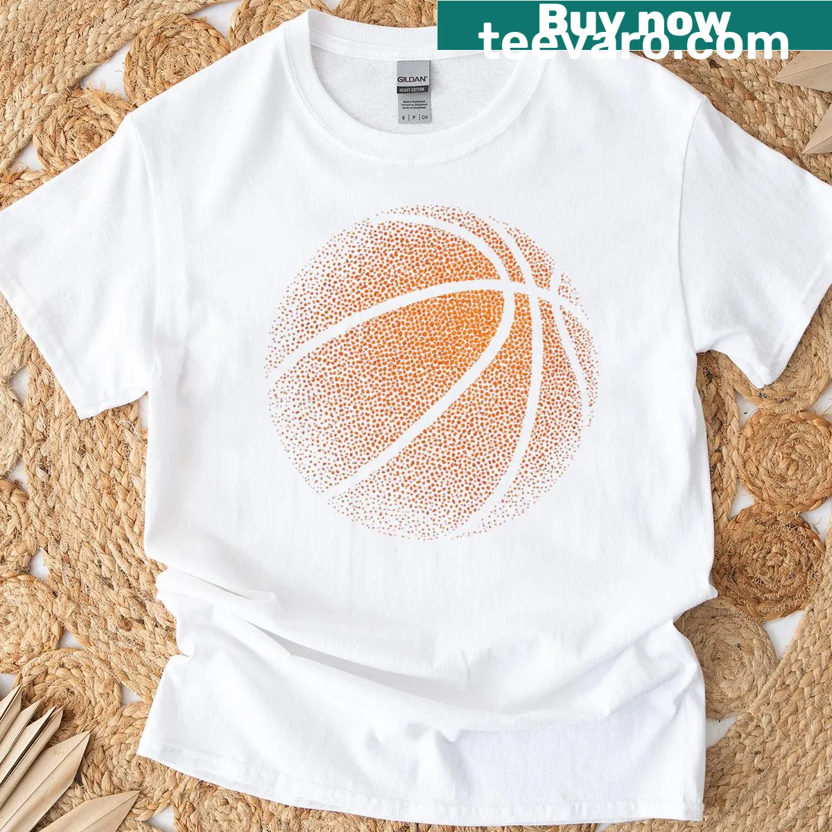 Premium basketball player t-shirt for game day with bold design — on a men's t-shirt