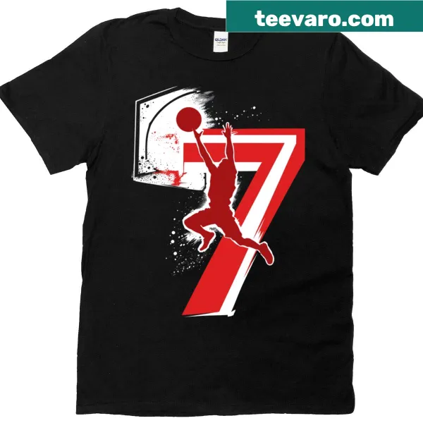 Basketball graphic t-shirt featuring a ball in motion