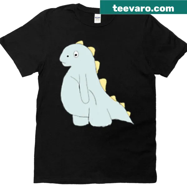 Whimsical dinosaur graphic on T-shirt