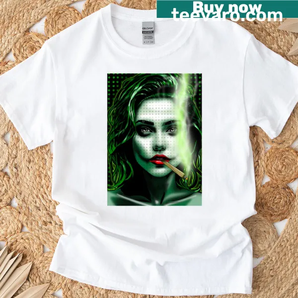 Illustrative t-shirt featuring a chimp in a jungle setting by Grizzlyslapz