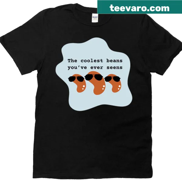Playful 'Cool Beans' typography on a T-shirt