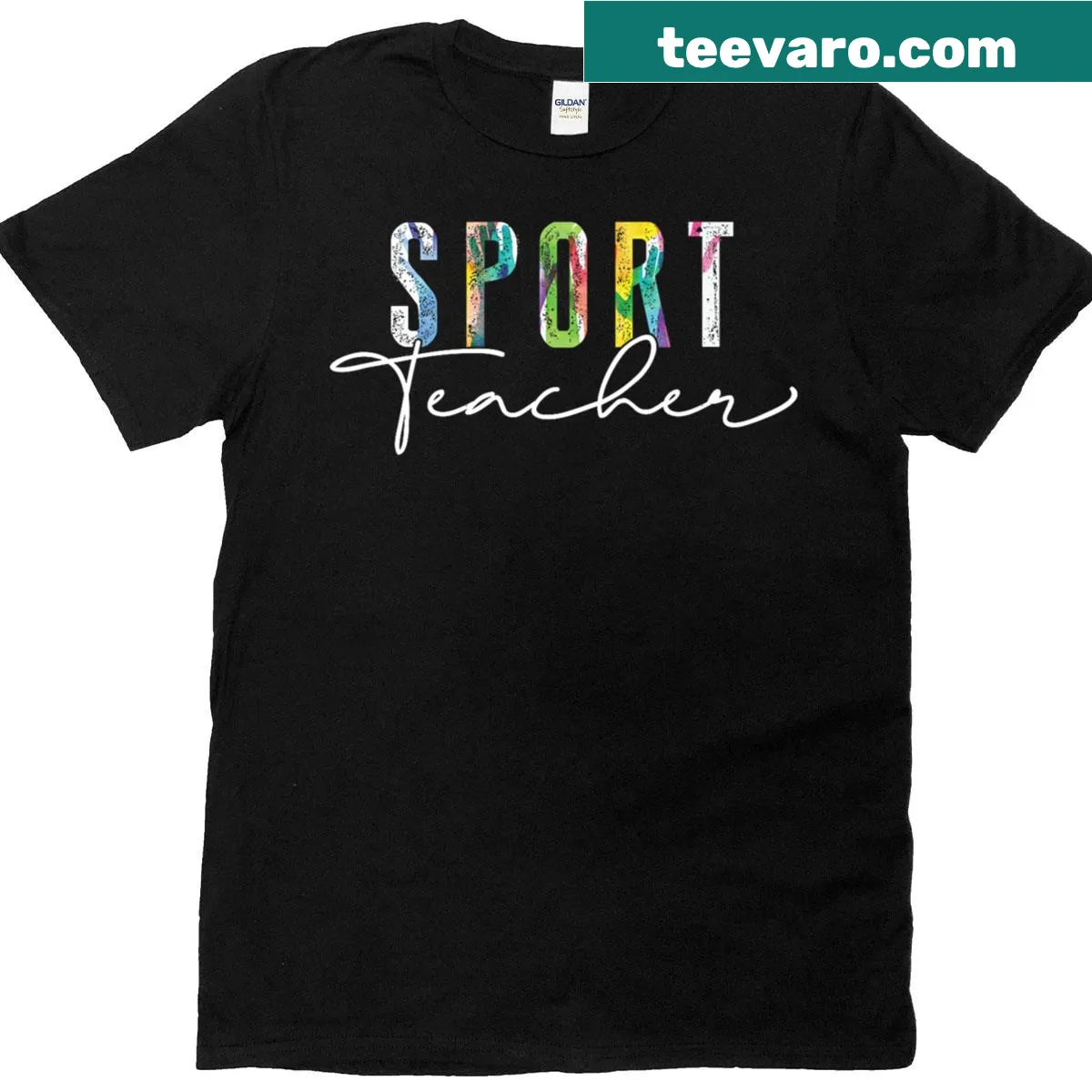 Retro design for 'Cute Sport Teacher' on a t-shirt — on a men's t-shirt