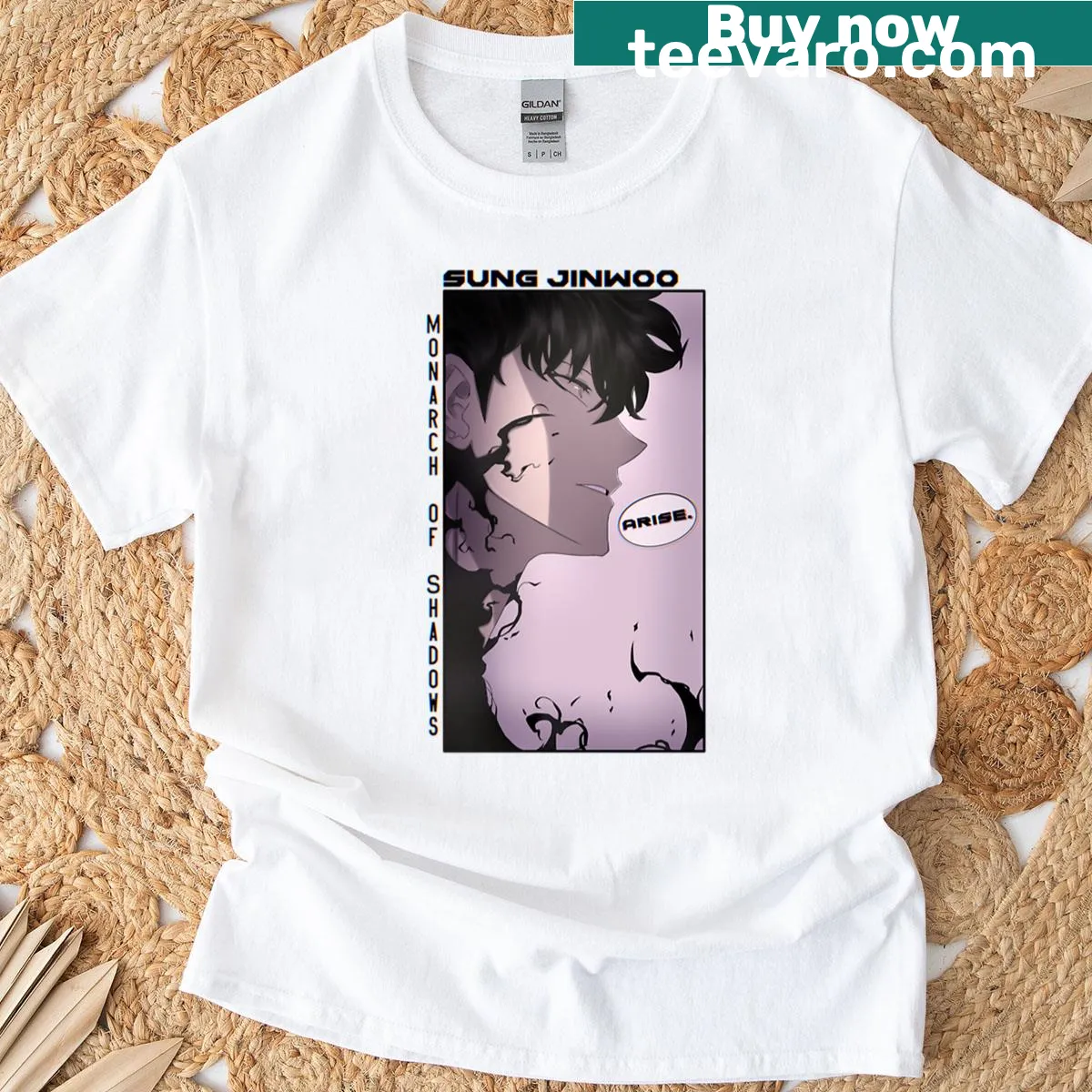 Doodle illustration of a monarch figure with shadows on a T-shirt. — on a men's t-shirt