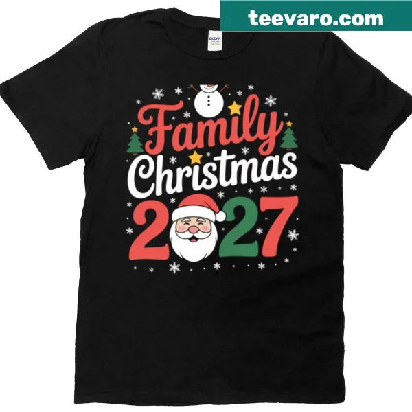 T-shirt celebrating Family Christmas 2027