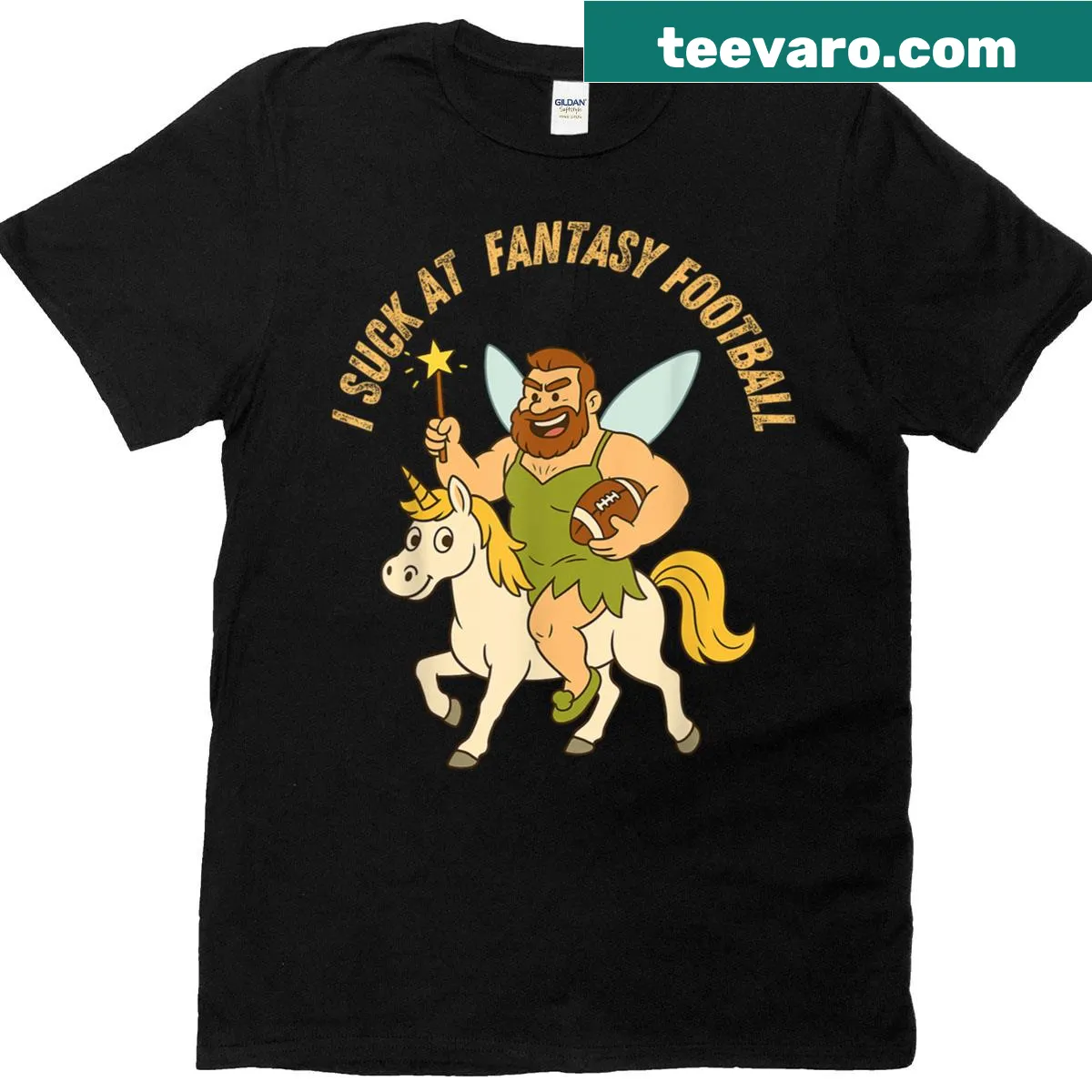 Funny Fantasy Football League Loser Punishment t-shirt with playful text — on a men's t-shirt