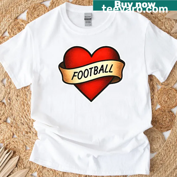 Football lovers typography graphic T-shirt