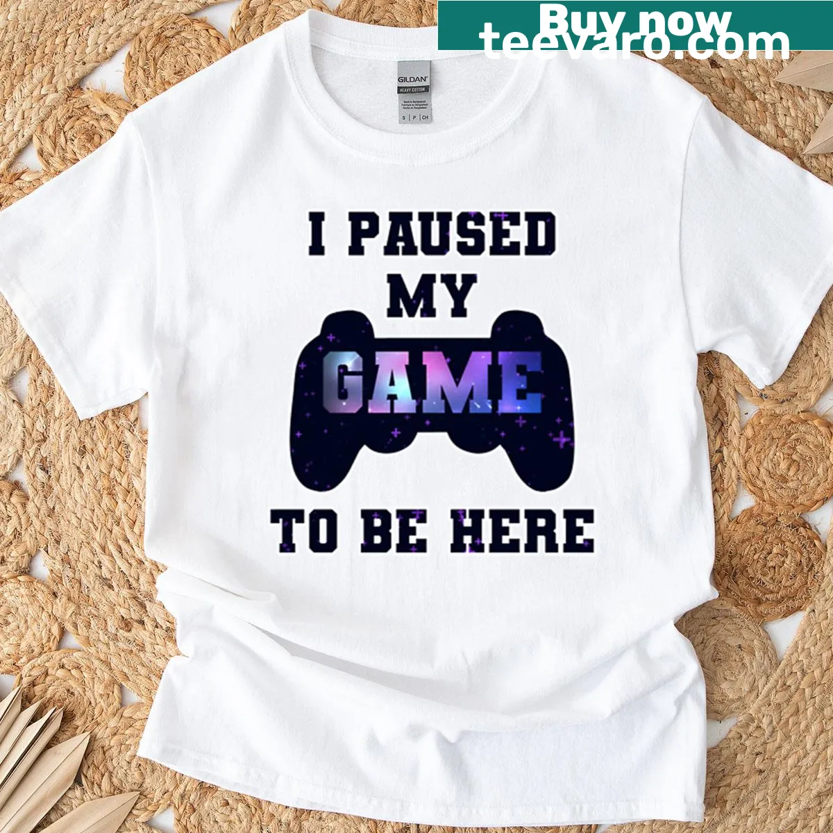 Funny T-shirt with a humorous gamer saying design — on a men's t-shirt