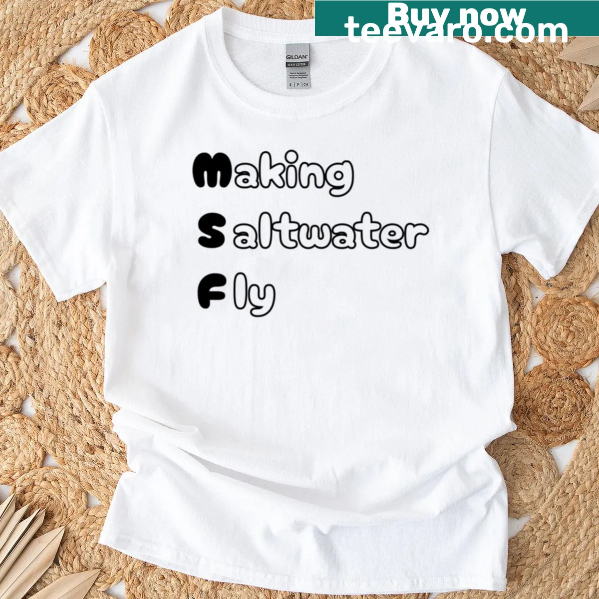 Oversized T-shirt with a humorous chemical engineering acronym pun — on a men's t-shirt