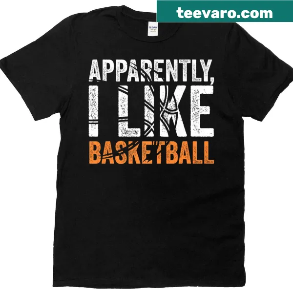 Humorous basketball-themed T-shirt with funny text