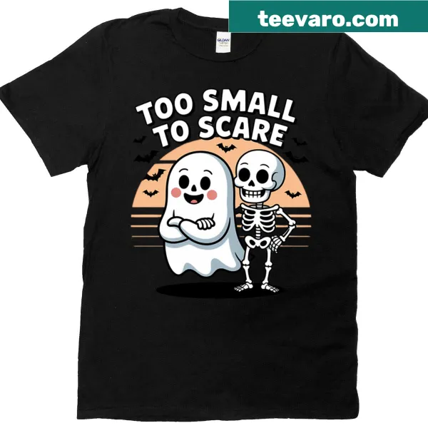 Cute Halloween t-shirt with an adorable skeleton graphic