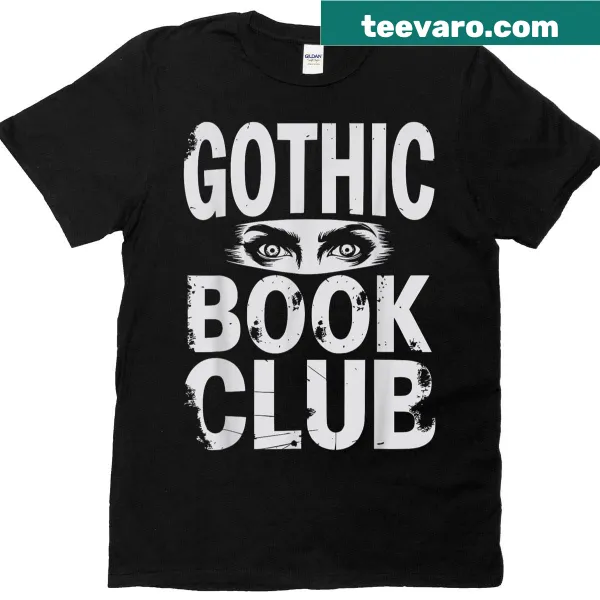 Gothic horror-themed t-shirt with thriller graphic