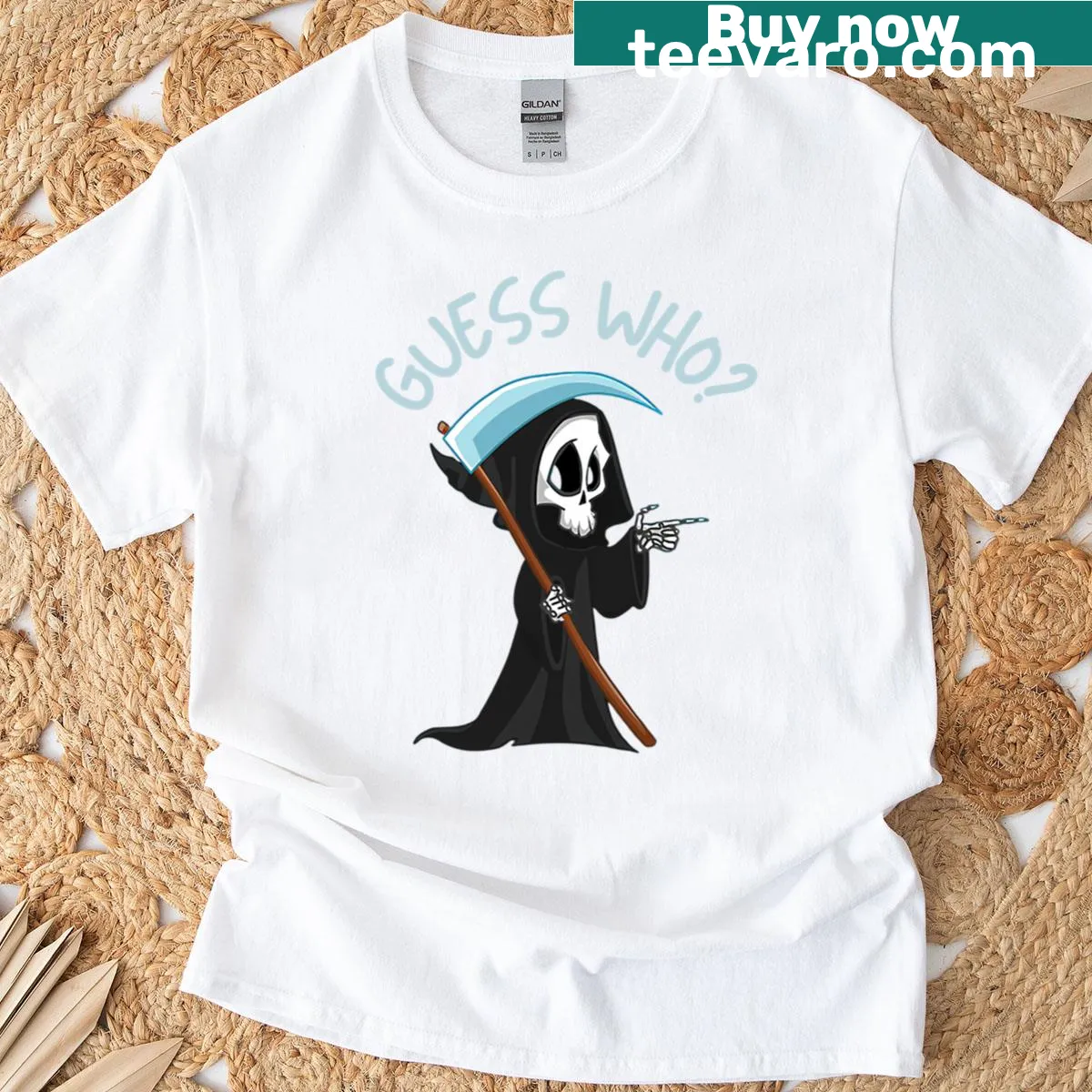 Playful Halloween saying T-shirt for kids — on a men's t-shirt