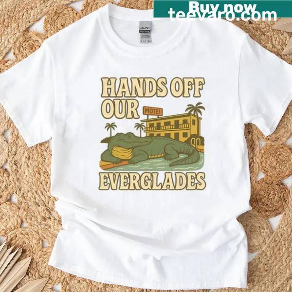 Everglades themed t-shirt with illustration and bold text