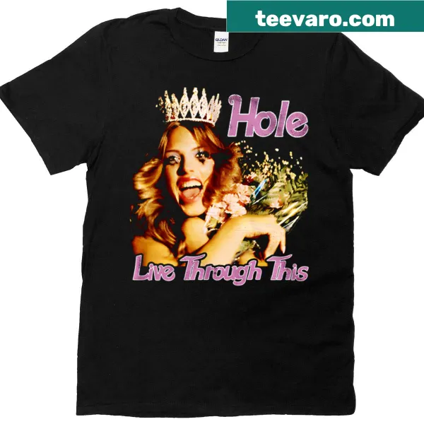 Charming 'Love Through This' text graphic on T-shirt