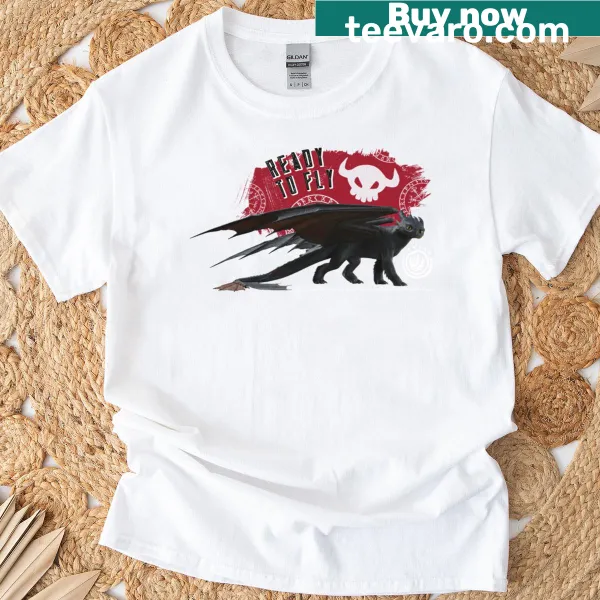 T-shirt with 'Ready To Fly' from How To Train Your Dragon series