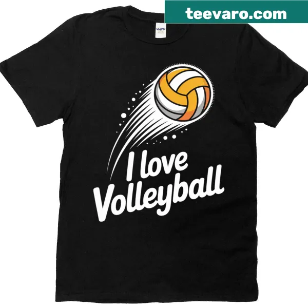 T-shirt expressing love for volleyball enthusiasts