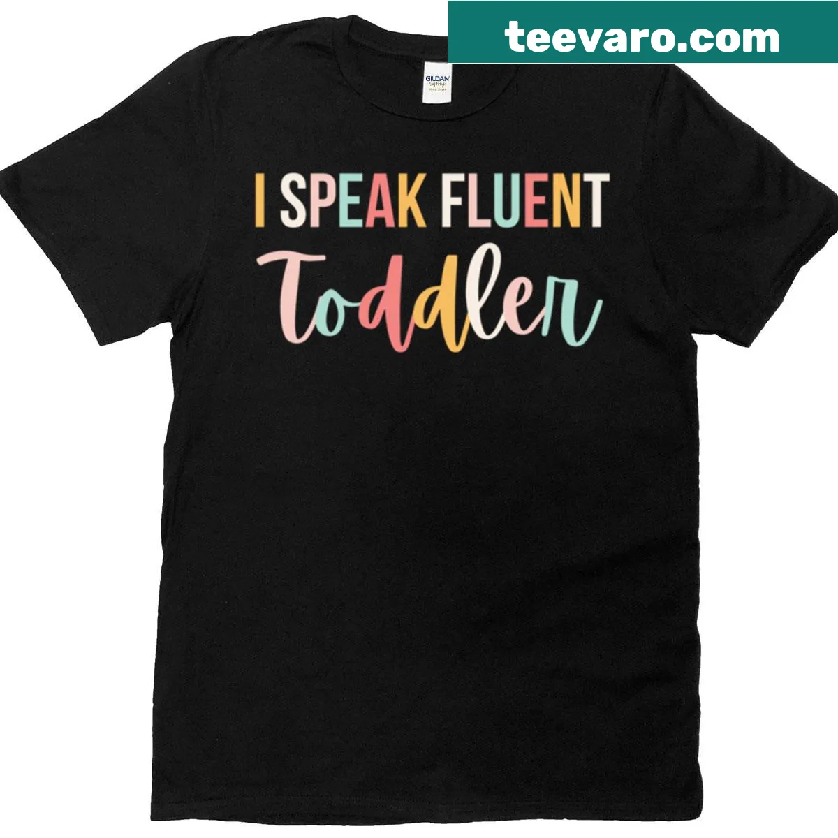Oversized T-shirt for teachers with cute toddler-themed text — on a men's t-shirt
