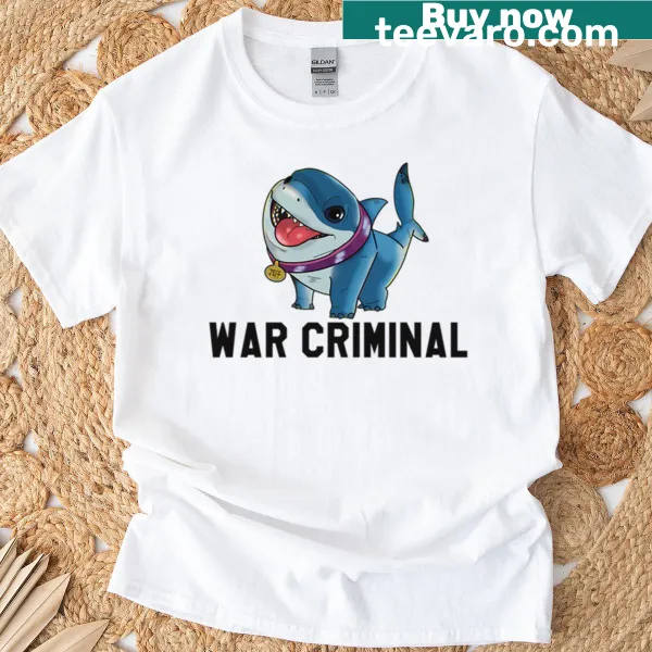 Graphic t-shirt with the phrase Jeff The War Criminal