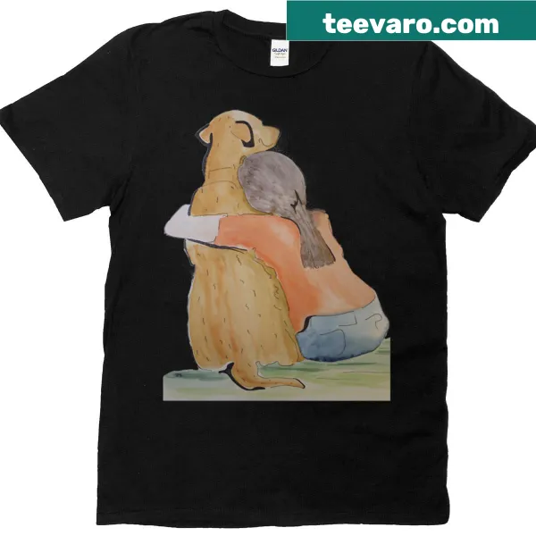 T-shirt with 'Love 4 Dogs' typography design