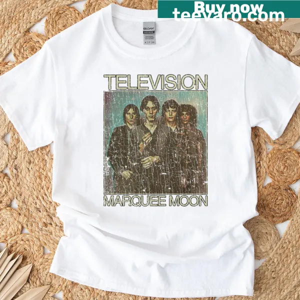 Nostalgic t-shirt honoring the 1977 album 'Marquee Moon'