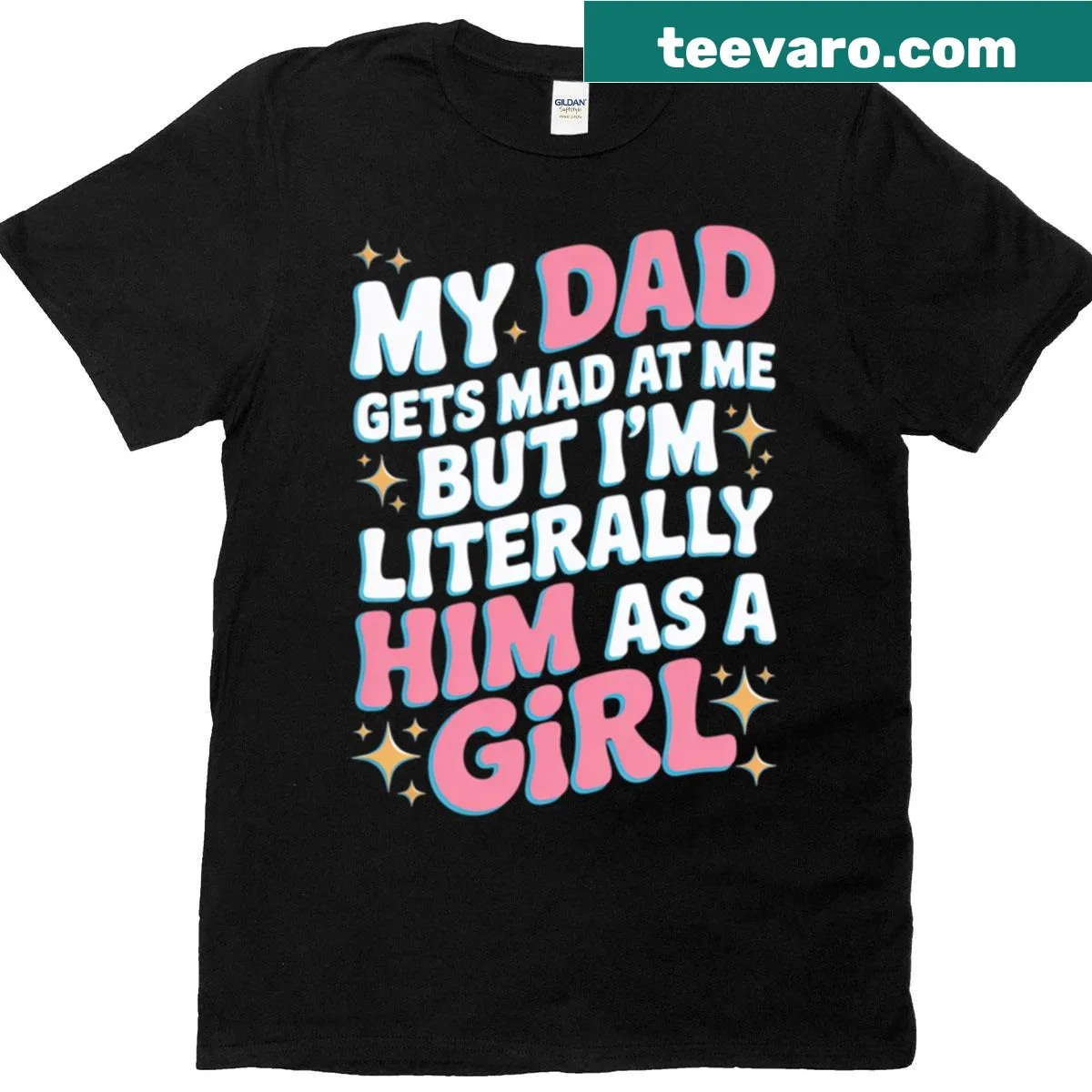 Funny sarcastic daughter t-shirt capturing father-daughter bond — on a men's t-shirt