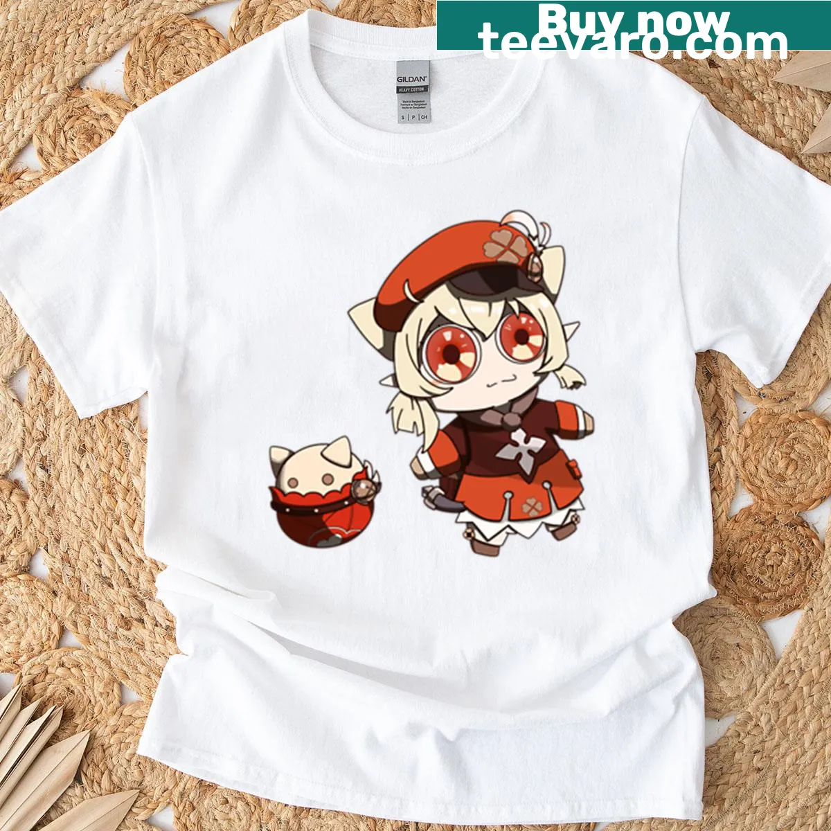 Illustration of Neko Plushie Klee on a T-shirt — on a men's t-shirt