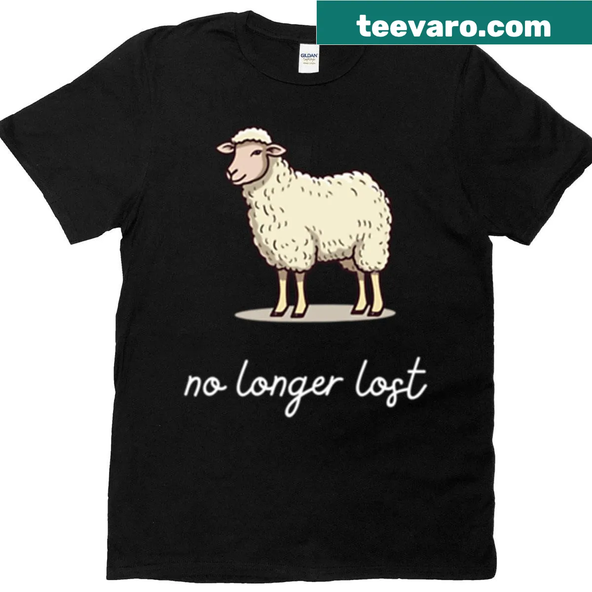 T-shirt featuring a motivational faith-based message — on a men's t-shirt