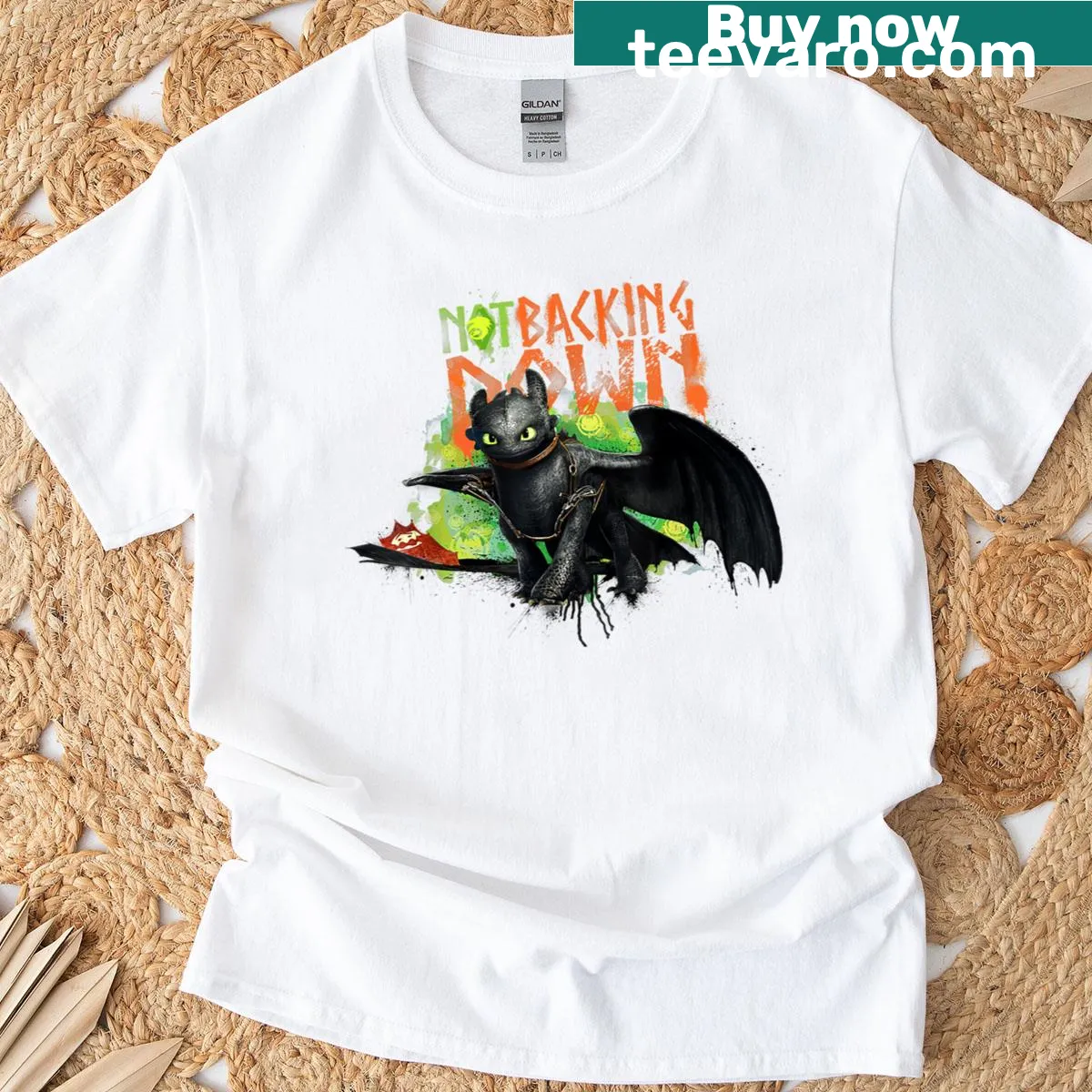 Inspirational T-shirt featuring 'No Sacrifice' from How To Train Your Dragon — on a men's t-shirt