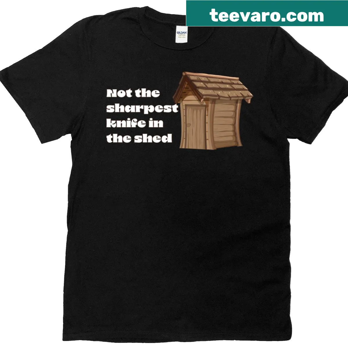 Funny oversized t-shirt with witty text — on a men's t-shirt