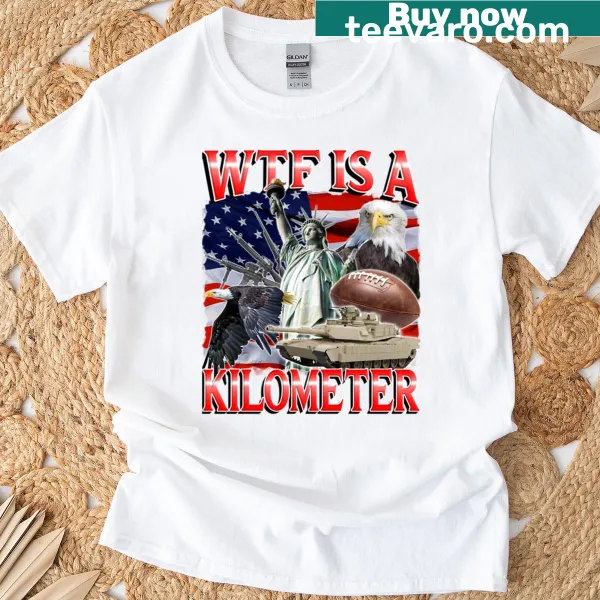 Funny patriotic T-shirt with a meme for Independence Day