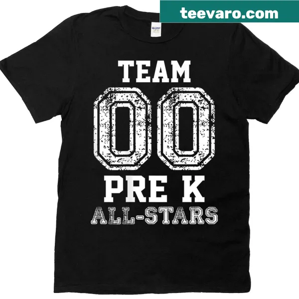 T-shirt for kids with Pre-k All-stars printed on the back