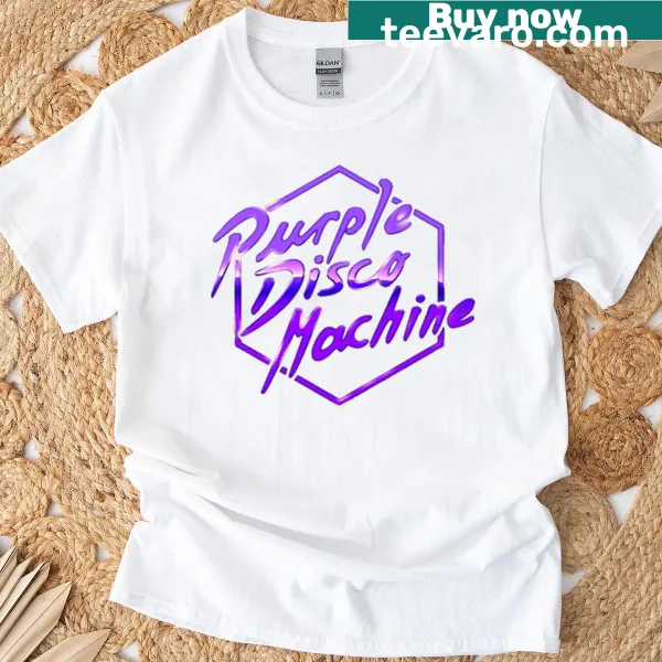 DJ-themed t-shirt with Purple Disco Machine DJ Germany slogan