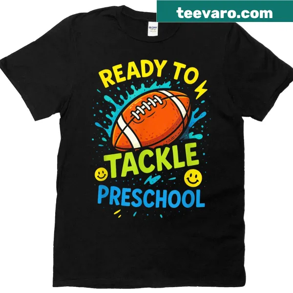 Football-themed T-shirt for preschoolers