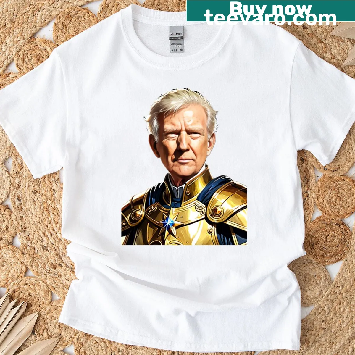 Graphic t-shirt with the phrase 'Sir Trump' in bold text — on a men's t-shirt