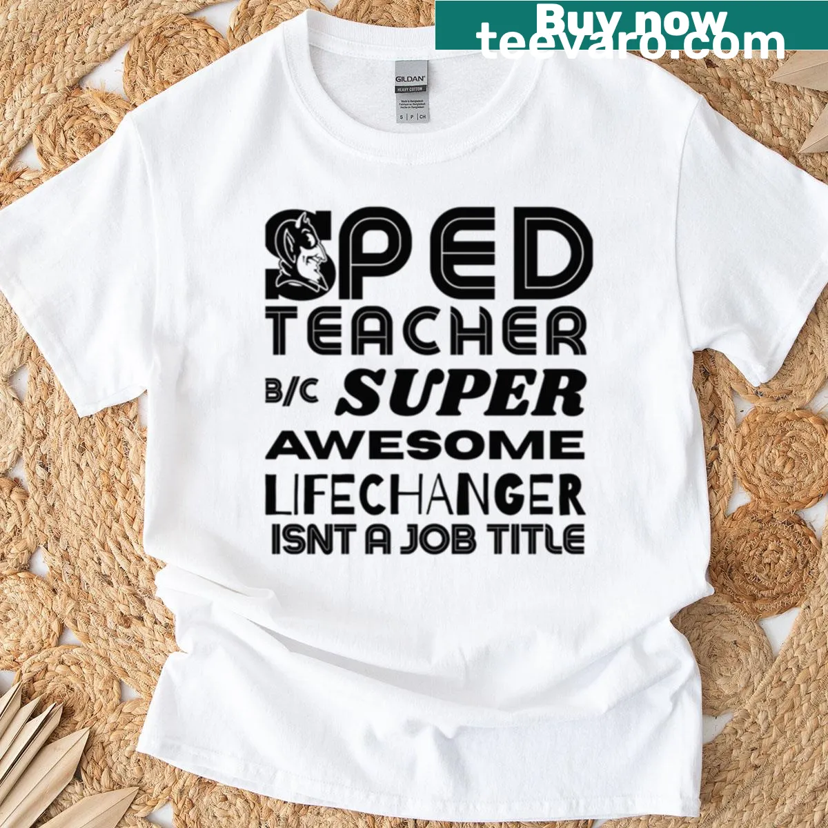 T-shirt for special education teachers with thoughtful text design — on a men's t-shirt