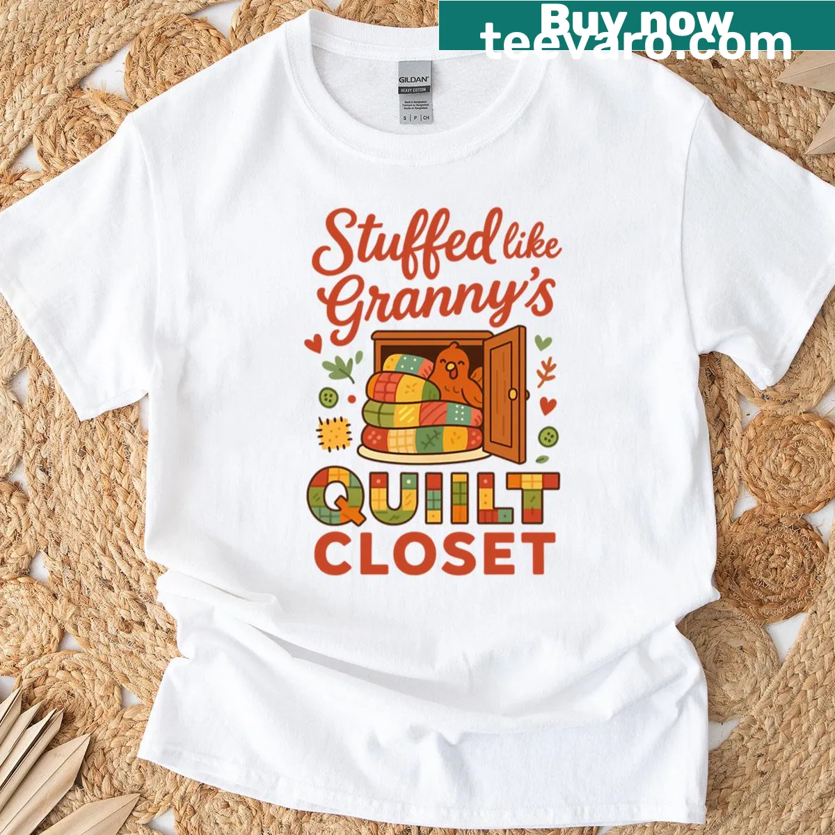 Vintage Thanksgiving t-shirt featuring warm family-themed graphic — on a men's t-shirt