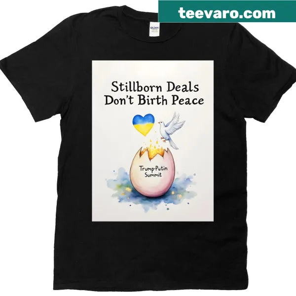 Text graphic tee with a humorous take on serious issues.