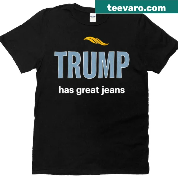 Humorous T-shirt featuring a meme about jeans.