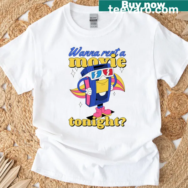 Oversized t-shirt featuring a retro VHS Night graphic and typography.