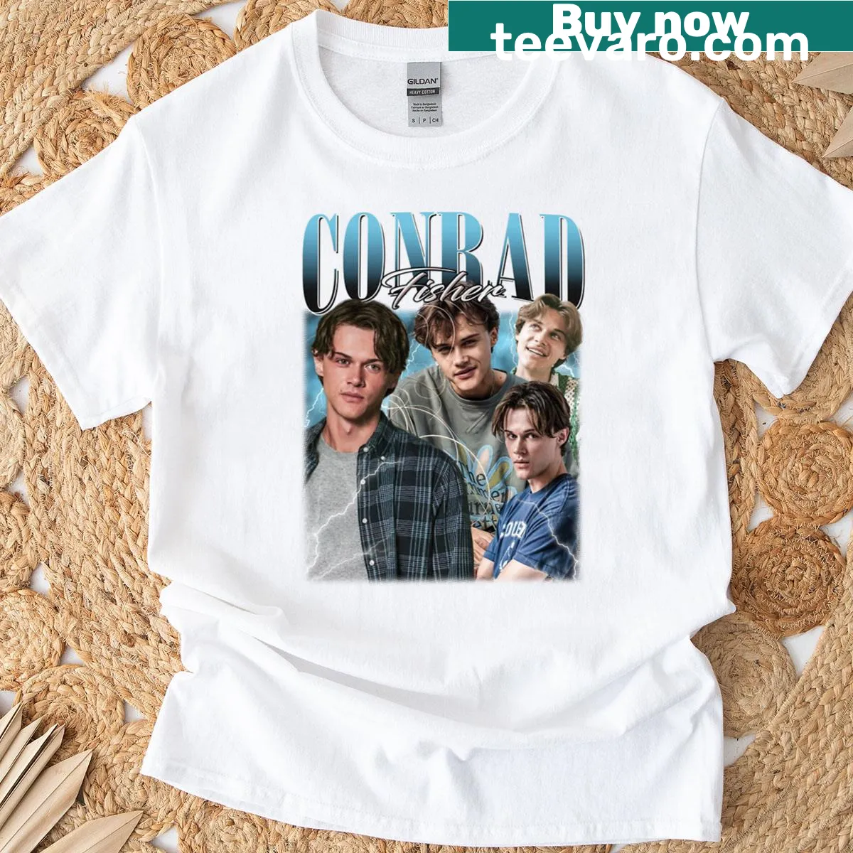 Vintage bootleg t-shirt featuring Conrad Fisher from The Summer I Turned Pretty — on a men's t-shirt