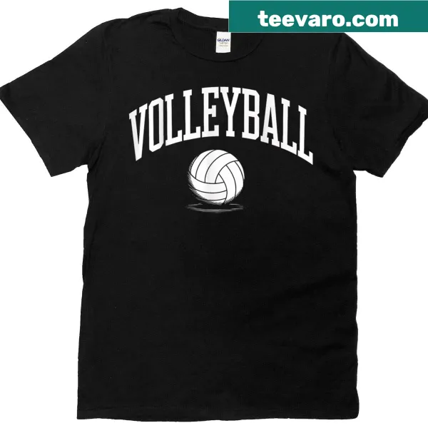 Dynamic volleyball-themed t-shirt for players and fans
