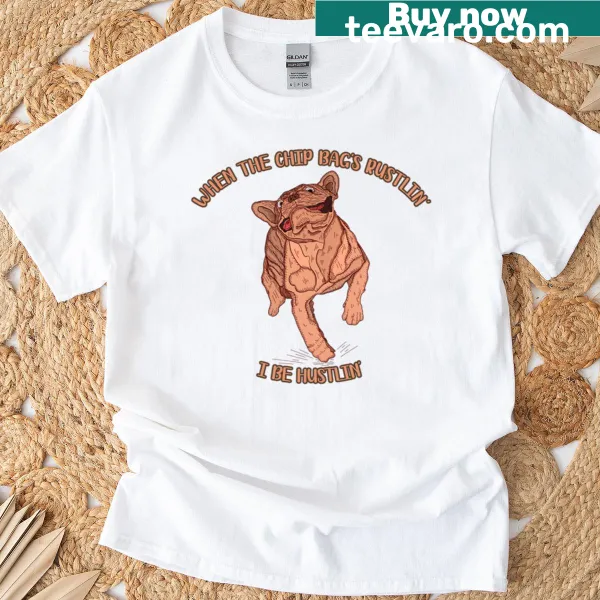 French Bulldog eagerly awaiting snacks illustrated on T-shirt