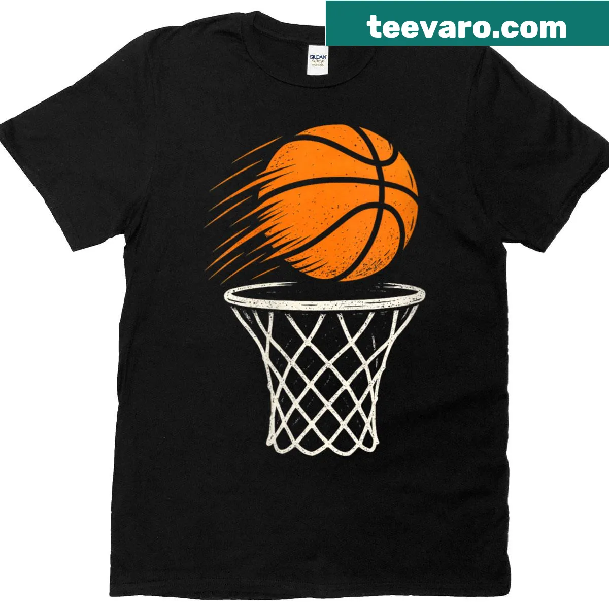 Basketball-themed t-shirt for women with empowering text — on a men's t-shirt