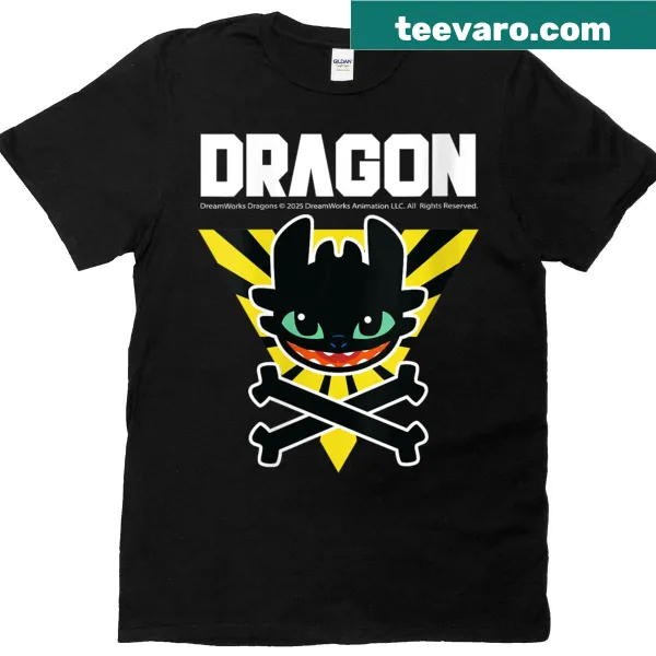 Playful dragon-themed t-shirt inspired by How to Train Your Dragon