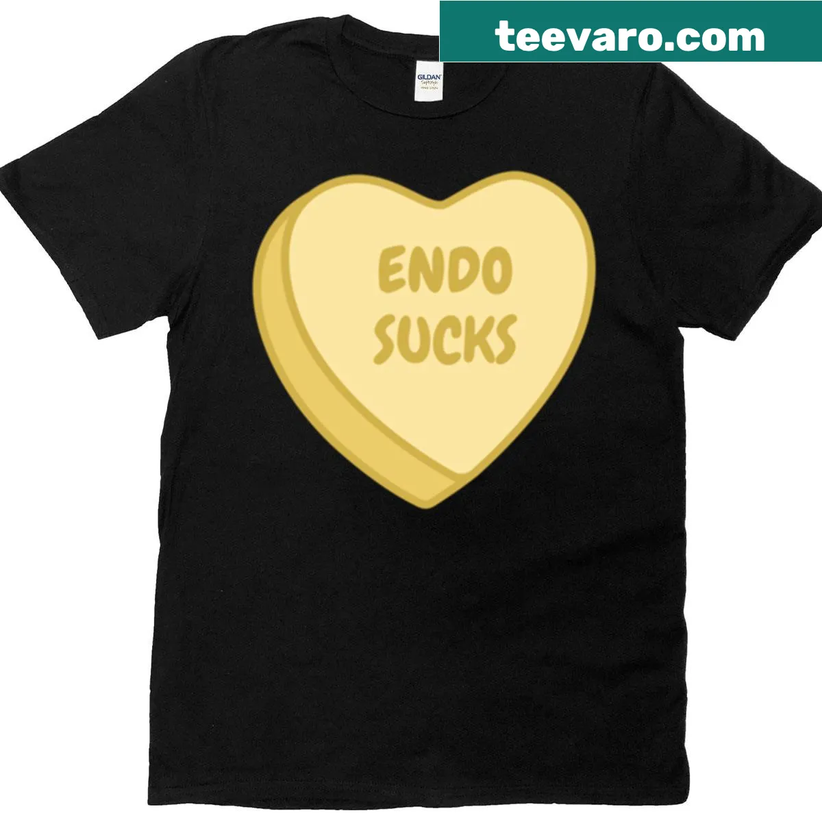 Humorous Valentine’s Day t-shirt with heart and text design — on a men's t-shirt