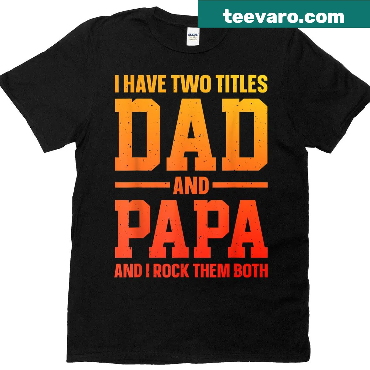 Illustrative T-shirt celebrating grandparenthood with heartfelt messaging — on a men's t-shirt
