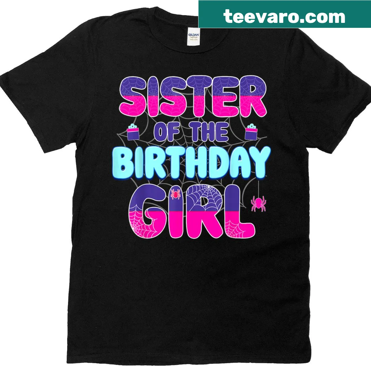Funny matching t-shirt for the sister of the birthday girl — on a men's t-shirt