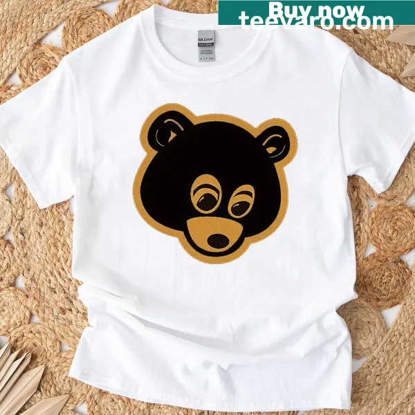 Playful bear illustration graphic t-shirt
