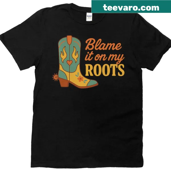 Humorous t-shirt featuring a cowboy boot design